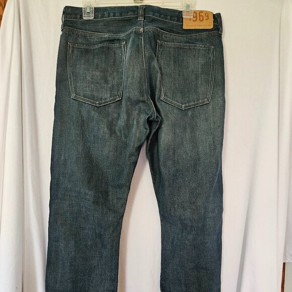 1969 Gap Jeans Men’s Blue Low Rise Straight Fit Sz 34/34 - Picture 2 of 9